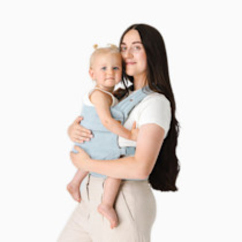 MABĒ The Monarch Buckle Baby Carrier - Dream Wash Denim