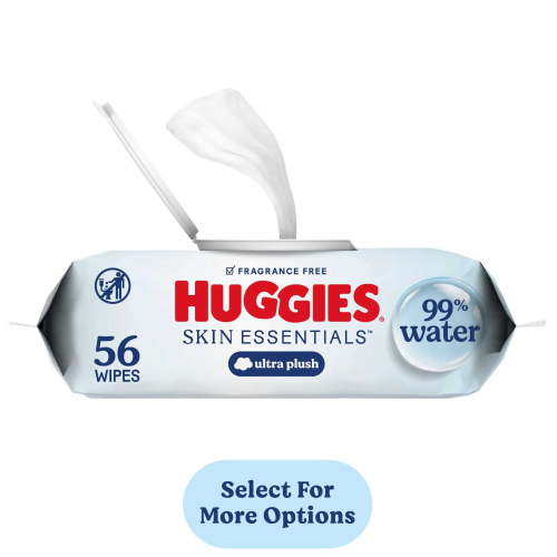 Huggies Skin Essentials Hypoallergenic Baby Wipes, Sensitive Wipes, 1 Pack, 56 Count
