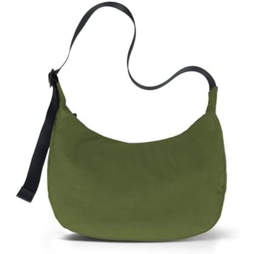 Nylon Crescent Bag - Casual Shoulder Crossbody with Adjustable Strap & Dual Interior Pockets