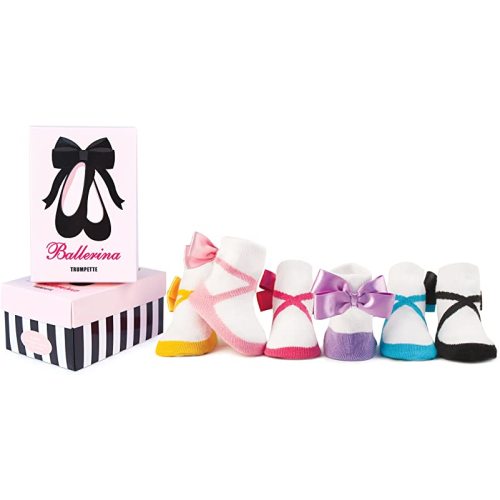 Trumpette Baby Boy/Girl Sock Set for Infant-Toddler, 6-pack, Unisex, 0-24 Months