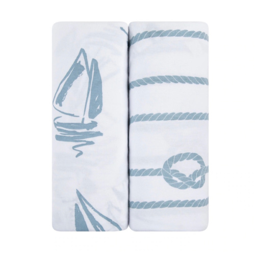 Ely's & Co. Baby Fitted Changing Pad Cover - Cradle Sheet Set - 2 Pack - 32" x 16"
