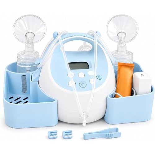 Breast Pump Caddy for Spectra S1/S2/Plus, with Tube Cap Puller＆2 Hose Clamp