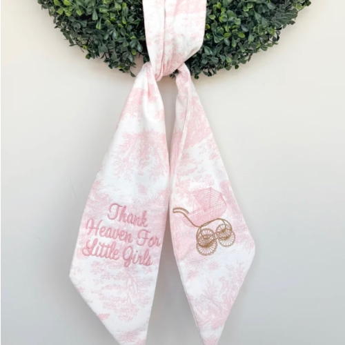Thank Heaven Wreath Sash – Girl - VACE