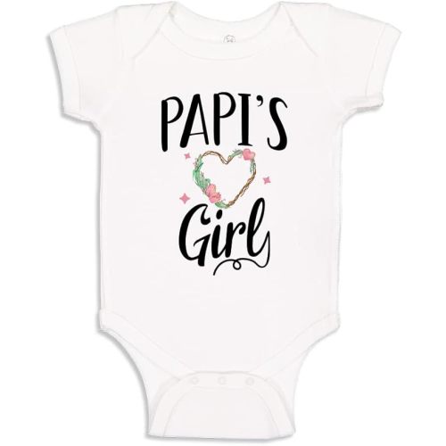 Papi's Girl Baby Bodysuit One Piece or Toddler T-Shirt Papi Baby Girl Clothes