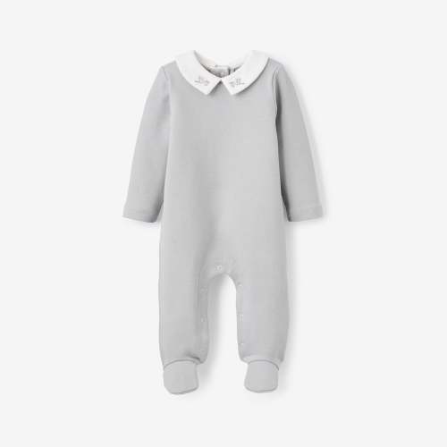 Stork Double Layered Embroidered Jumpsuit – Elegant Baby