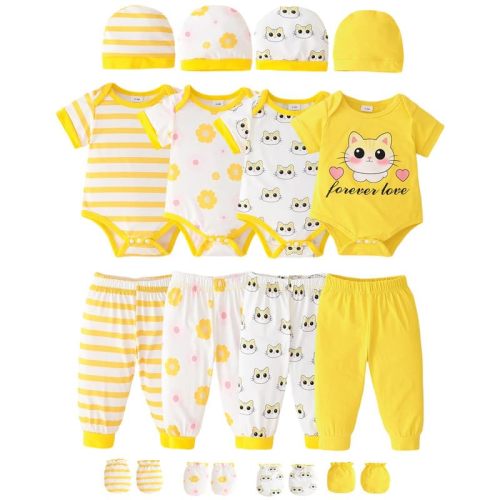 Baby Boy Girl Clothes Newborn Essentials Unisex Must Haves 20Pcs Set Cute Infant Outfits 0 3 6 9 12 18 Months