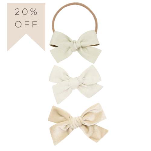 Bow 3 Pack: Ivory