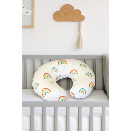 Nursing pillow cover for Boppy Rainbow Print Custom