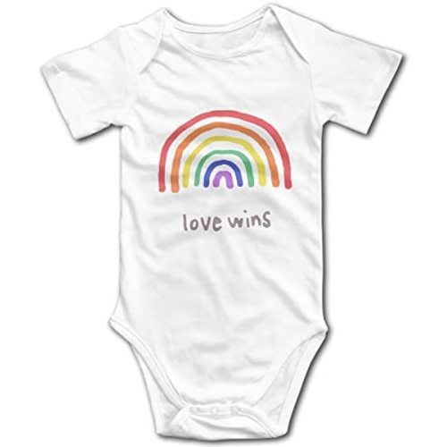 LGBTQA Pride Love Wins Infant Short Sleeve Bodysuits Jumpsuit