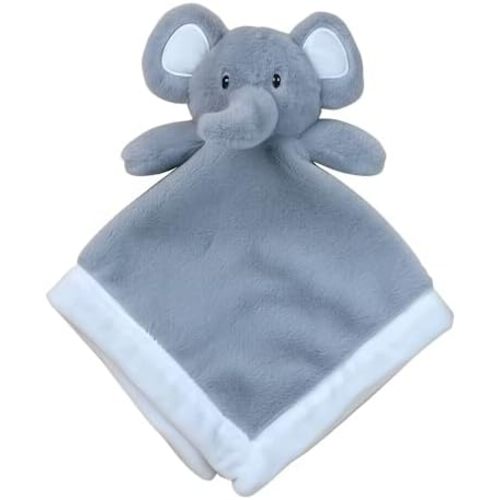 Elephant Security Blanket for Babies – Soft Plush Lovey, Snuggle Toy, Stuffed Animal, Comfort Blanket for Newborns, Infants, Boys, Girls