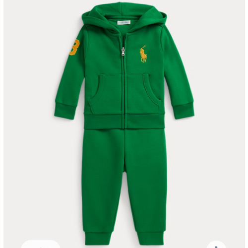 Polo Fleece Hoodie & Jogger Pant Set