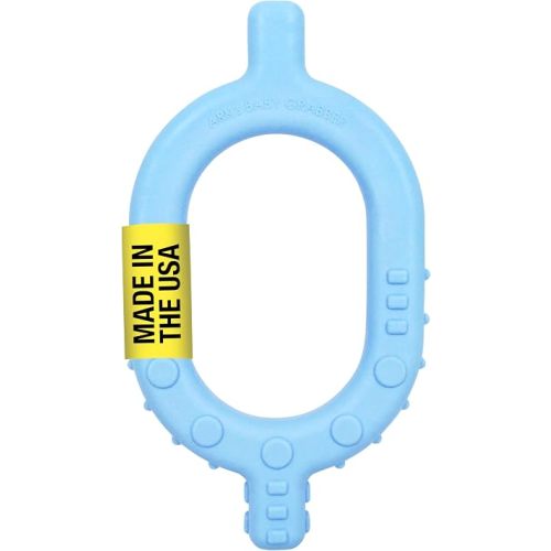 ARK Baby Grabber Sensory Chew, Baby Teether, Sensory Toys for Developing Speech and Feeding Skills, Medical-Grade Oral Motor Therapy Tools, Soft, Light Blue
