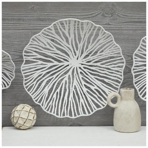 Coastal Coral Metal Wall Decor