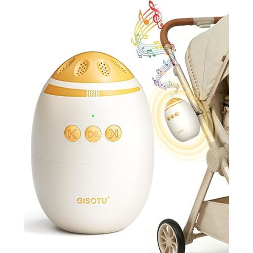 Baby Stroller Rocker with Adjustable Vibration Speed and 11 Soothing White Noise, Hands-Free Rechargeable Sleep Soother Rocker, Portable Accessories for Strollers & Cribs, Essential Baby Gear