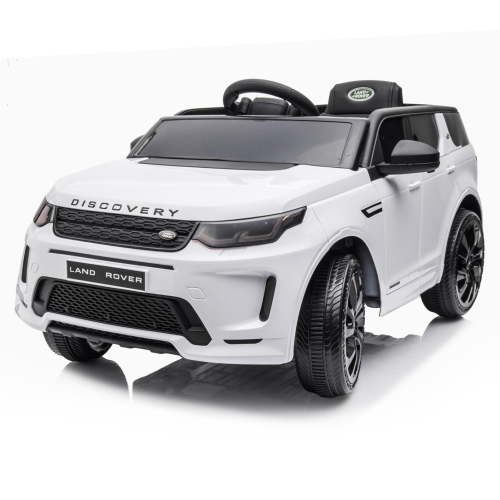 Land Rover Licensed 12V Kids Ride on Car with Remote Control, Battery Powered Electric Vehicles with LED Light, Bluetooth, MP3, Horn, Forward & Backward, Adjustable Speed, Ride on Toys, White