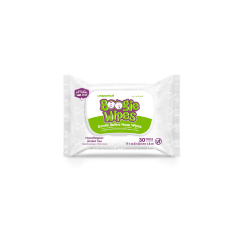 Boogie Saline Nose Wipes Unscented