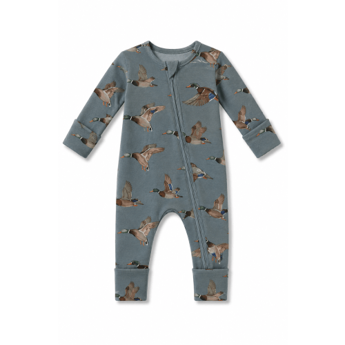 Mallards (Ribbed) Zip Pajamas