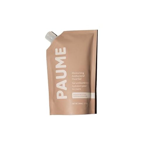 PAUME Moisturizing Antibacterial Sanitizer Hand Gel, Silicon & Paraben Free, No Artificial Fragrances & Vegan, Long-Lasting Hydration (17 Fl Oz)