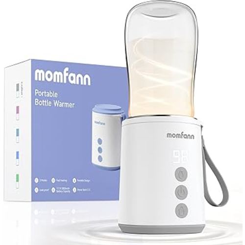 Portable Bottle Warmer, Travel Baby Bottle Warmer for Breastmilk On The Go, Leak-Proof, 2 Modes Fast Heating