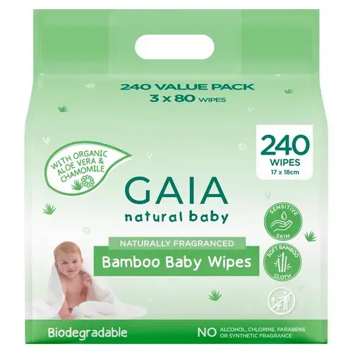Gaia Bamboo Wipes| Baby Bunting AU