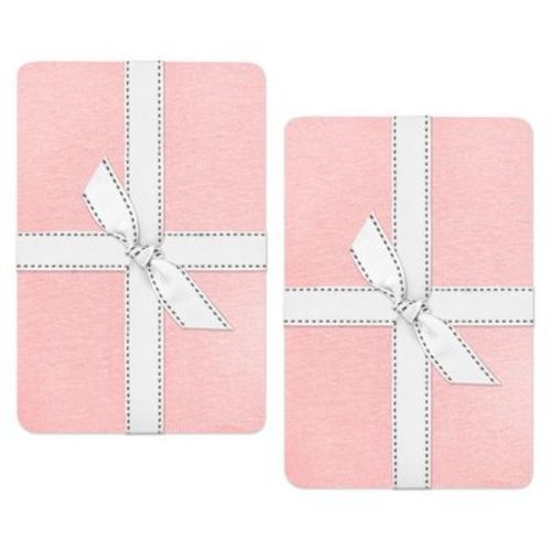 Butterblu FRANKIE 2-Pack Fitted Crib Sheet Pink One Size