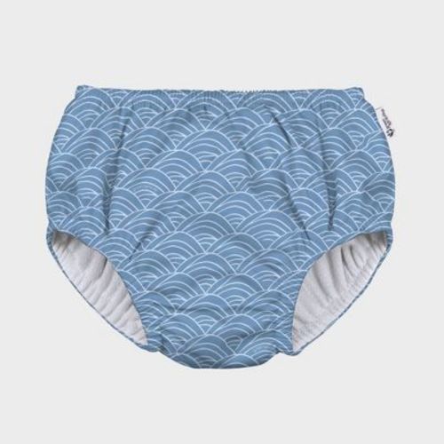 green sprouts Toddler Eco Pull-Up Reusable Swim Diaper, Color: Blue, Size: 6M