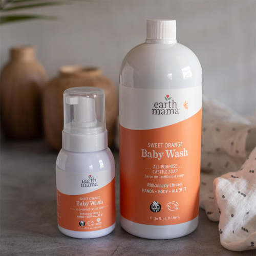 Sweet Orange Castile Organic Baby Wash | Earth Mama