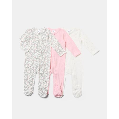 3 Pack Cotton Coveralls - Kmart