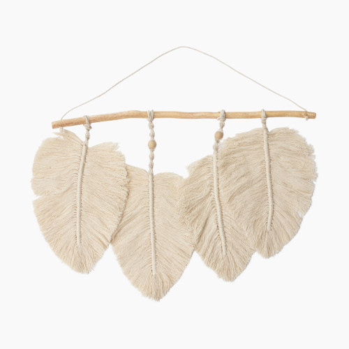 Crane Baby Willow Leaf Wall Decor - Natural