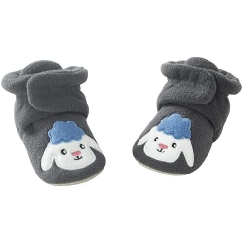pureborn Unisex Baby Boy Girl Fleece Cozy Booties Warm Infant Shoes
