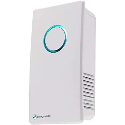 Germ Guardian GG1100W 7” Pluggable Small Air Purifier, Small Room Wall Air Sanitizer, Freshens Air, UV-C Light Kills Germs, Reduces Odors from Pets, Cooking, Mold, GermGuardian, 1-Yr Wty (White)
