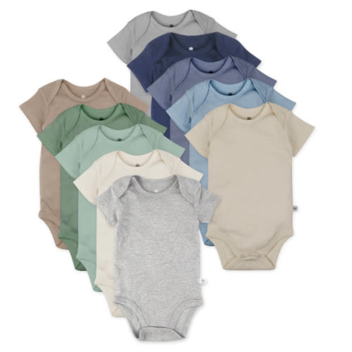 10-Pack Organic Cotton Short Sleeve Bodysuits | Honest Baby Clothing