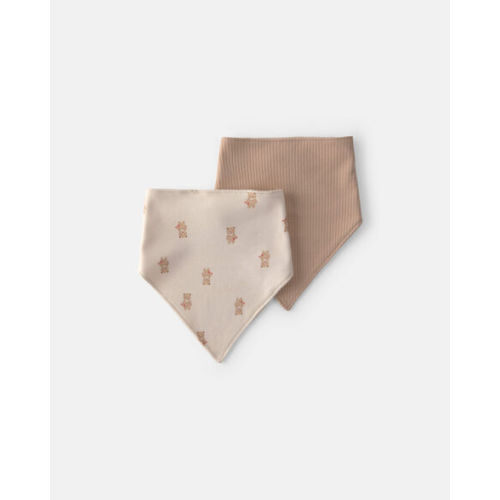 Baby Boy 2-Pack Bear Bibs - Brown | Carter's