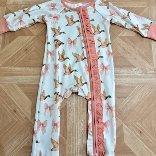 Duck Ruffle Zipper Romper | The Holler Boutique