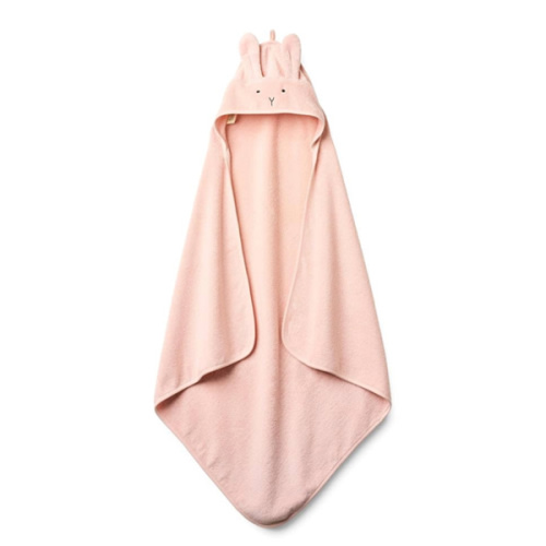 Baby Hooded Towel – Organic Cotton Baby Bath Towels – Baby Towels, Baby Bath Towels for Baby Girl, 32" x 32" Super-Soft and Absorbent Baby Towels for Newborn (Rabbit - Blush)