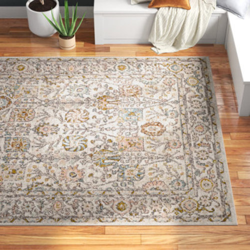 Langley Street® Evgenia Oriental Teal/Brown Area Rug & Reviews | Wayfair