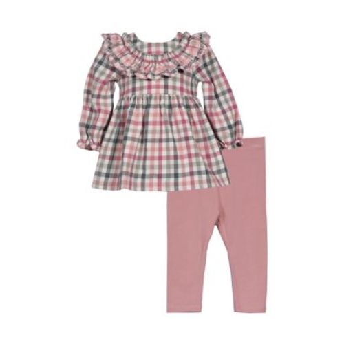 Baby Girls Plaid Top and Leggings Set