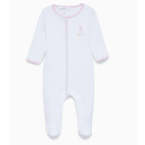 Silly Goose Embroidered Footie