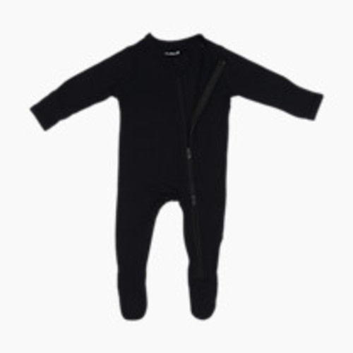 Kyte Baby Zipper Footie - Midnight, 0-3 M