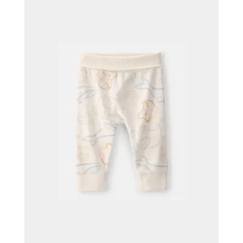 Baby Animal Friends Terry Pants - Cream | Carter's