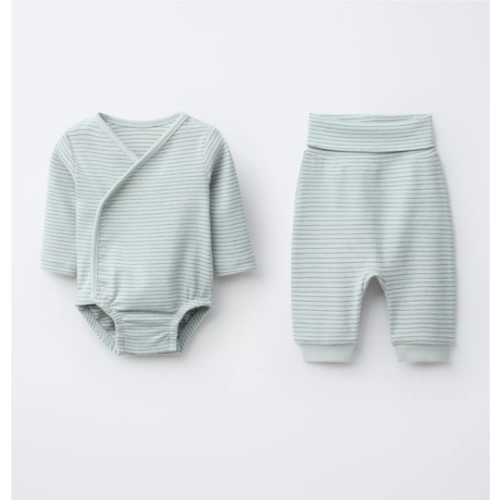 STRIPED SAORUEL BODYSUIT AND PANTS SET - Greenish | ZARA United States