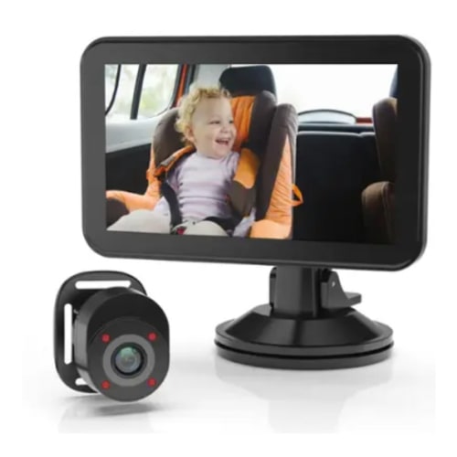 Rexing - BC500 In-Car Baby Monitor – HD 1080p & Infrared Night Vision for Windows, MAC OS and iPhone - Black