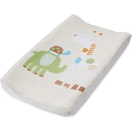 Summer Infant Ultra Plush Character Changing Pad Cover, Safari Stack