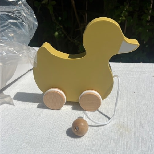 Hearth & Hand Magnolia Wood Pull-Along Duck Toy - Nursery Decor -NIB.💛