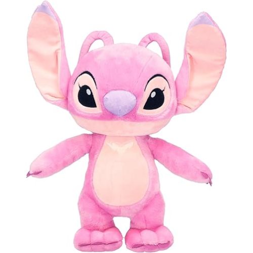 KIDS PREFERRED Disney Baby Lilo & Stitch Angel Soft Huggable Stuffed Animal Cute Plush Toy for Toddler Boys and Girls, Gift for Kids, Pink Angel 15 Inches