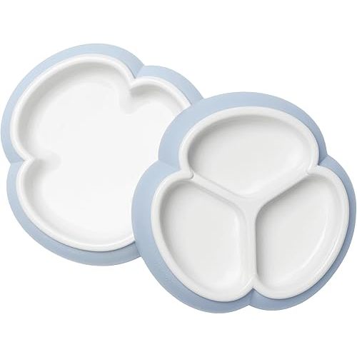BabyBjörn Baby Plate Set, 2 Pack, Powder Blue