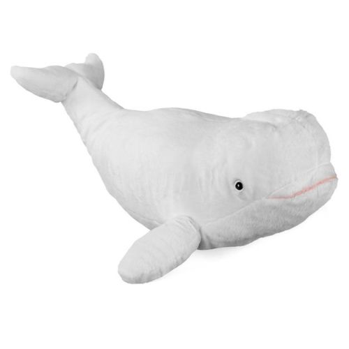 Wild Republic Beluga Whale Plush, Stuffed Animal, Plush Toy, Gifts for Kids, Cuddlekins, 21 Inches