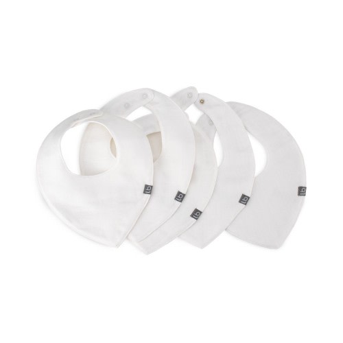 Little Bamboo Muslin Bibs 5 Pack Natural