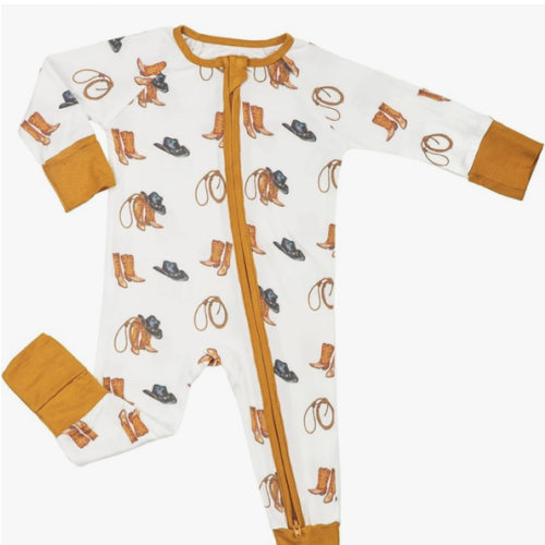 LollyBanks Baby Pajamas, Long Sleeve Baby Romper with 2-Way Zipper, 95% Viscose from Bamboo and 5% Spandex, Infant Sleepers