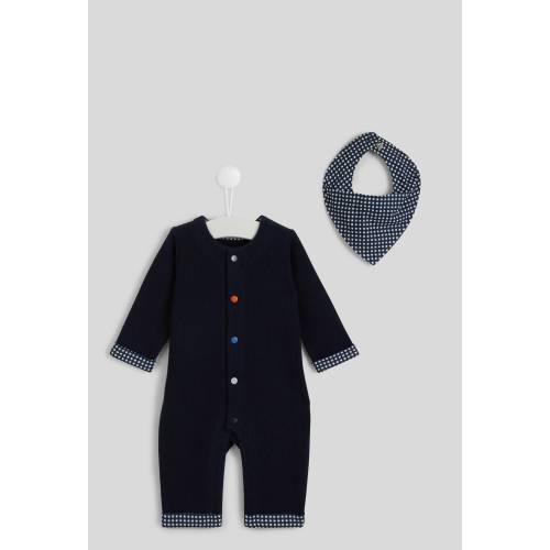 Combinaison longue unie en coton